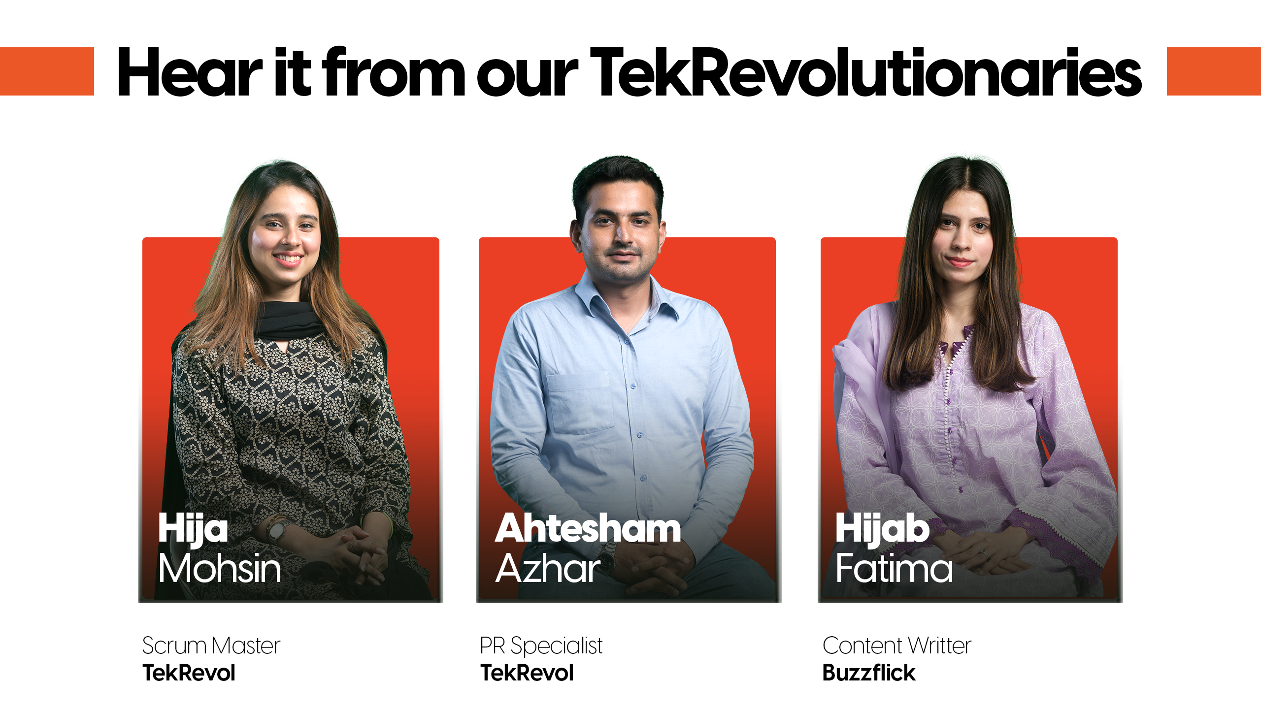 Hear it from TekRevolutionaries